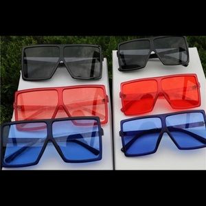 Big Blue Oversized Sunglasses